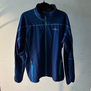 Eddie Bauer SS17 First Ascent Blue Zip Jacket with Contrast Trim